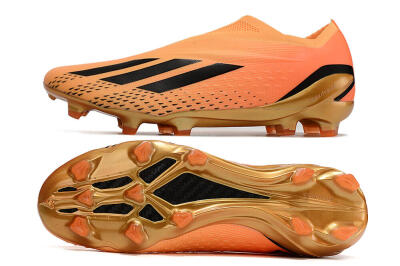 Adidas X Speedportal+ FG Firm Ground Soccer Cleats - Orange/Black/Gold