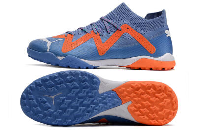 Puma Future Ultimate TF Artificial Turf Soccer Shoes - Blue/Orange/White