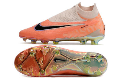 Nike Phantom GX Elite DF FG Firm Ground Soccer Cleats - Orange/Black/Sliver