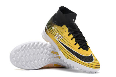 Nike Air Zoom Mercurial Superfly 9 Elite TF Artificial Turf Soccer Shoes - Yellow/Black/White