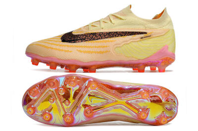 Nike Phantom GX Elite AG Artificial Grass Soccer Cleats - Yellow/Black/Pink