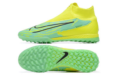 Nike Phantom GX Elite DF TF Artificial Turf Soccer Shoes - Blue/Black/Yellow