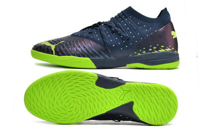 Puma Future Z 1.3 Teazer IC Indoor & Futsal Soccer Shoes - Blue/Green