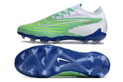 Nike Phantom GX Elite FG Firm Ground Soccer Cleats - Green/White/Blue