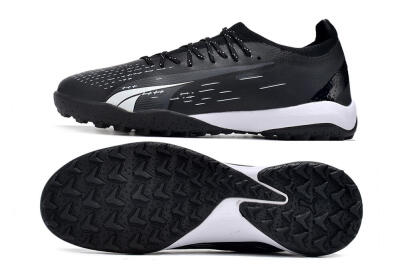 Puma Ultra Ultimate TF Artificial Turf Soccer Shoes - Black/White