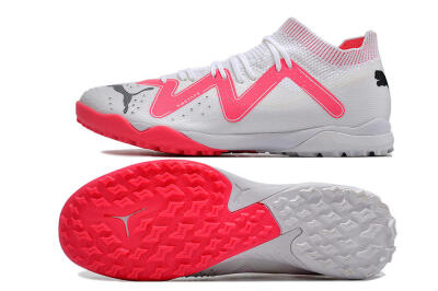 Puma Future Ultimate TF Artificial Turf Soccer Shoes - White/Red/Black