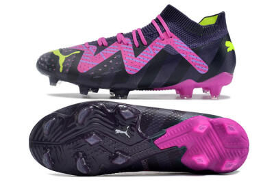 Puma Future Ultimate FG Firm Ground Soccer Cleats - Purple/Pink/Green