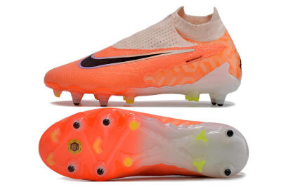 Nike Phantom GX Elite DF Link Pro SG Soft Ground Soccer Cleats - Pink/Black/Purple