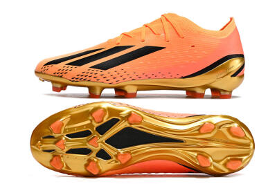 Adidas X Speedportal .1 2022 World Cup Boots FG Firm Ground Soccer Cleats - Orange/Black/Gold