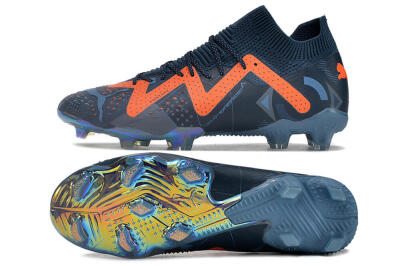 Puma Future Ultimate DNA FG Firm Ground Soccer Cleats - Blue/Orange