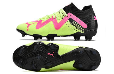 Puma Future Ultimate FG Firm Ground Soccer Cleats - Yellow/Pink/Black