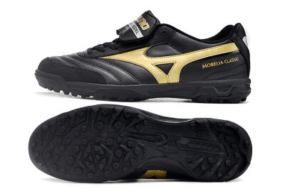 Mizuno Morelia Classic TF Artificial Turf Soccer Shoes - Black/Gold