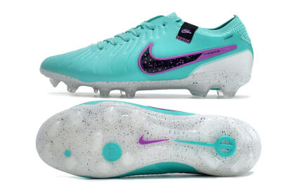 Nike Tiempo Legend 10 Elite FG Firm Ground Soccer Cleats - Blue/Black/Purple