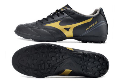 Mizuno Monarcida Neo Ckassic TF Artificial Turf Soccer Shoes - Black/Gold