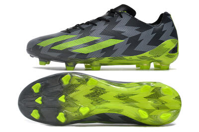 Adidas X Crazyfast+ FG Firm Ground Soccer Cleats - Black/Grey/Green