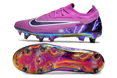 Nike Phantom GX Elite SG Soft Ground Soccer Cleats - Purple/White/Gold