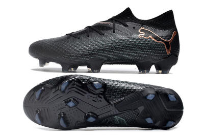 Puma Future Ultimate 2024 FG Firm Ground Soccer Cleats - Black/Blue/Gold