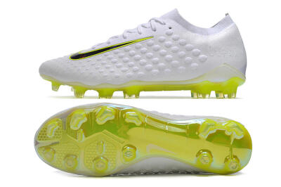 Nike Phantom Ultra Venom FG Firm Ground Soccer Cleats - White/Yellow/Black/Gold