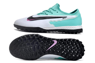 Nike React Phantom GX Pro TF Artificial Turf Soccer Shoes - White/Black/Jade