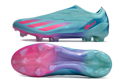 Adidas X Crazyfast+ FG Firm Ground Soccer Cleats - Flash Aqua/Lucid Pink/Lucid Cyan