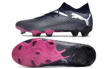 Puma Future Ultimate 2024 FG Firm Ground Soccer Cleats - Blue/Silver/Pink