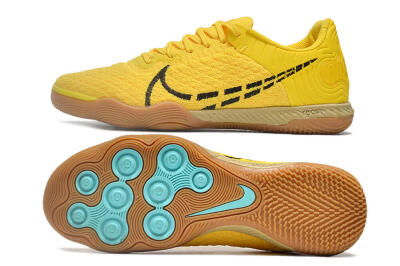 Nike React Gato IC Indoor & Futsal Soccer Shoes - Yellow/Black/Brown