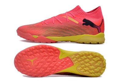 Puma Future Ultimate TF Artificial Turf Soccer Shoes - Pink/Yellow/Black