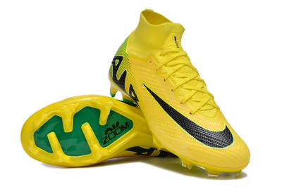 Nike Air Zoom Mercurial Superfly 9 Elite FG Firm Ground Soccer Cleats - Yellow/Black/Green