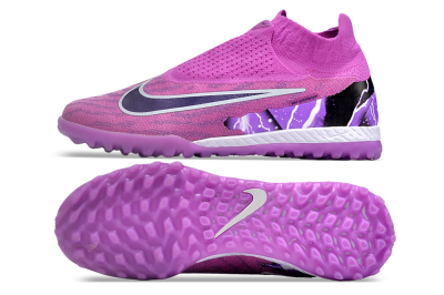 Nike Phantom GX Elite DF Link TF Artificial Turf Soccer Shoes - Purple/Black/White