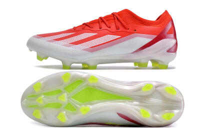 Adidas X Crazyfast.1 FG Firm Ground Soccer Cleats - Red/White/Yellow