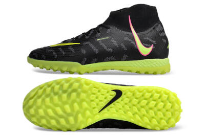 Nike Phantom Luna 2 Elite TF Artificial Turf Soccer Shoes - Black/Yellow/Pink