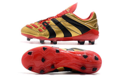 Adidas Predator Accelerator Electricity FG Firm Ground Soccer Cleats - Gold/Red/Black