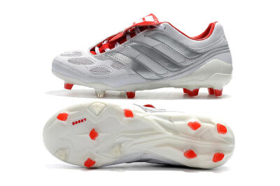 Beckham x Adidas Predator Precision FG Firm Ground Soccer Cleats - Grey/Red/White