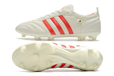 Adidas Adipure FG Firm Ground Soccer Cleats - Beige/Red