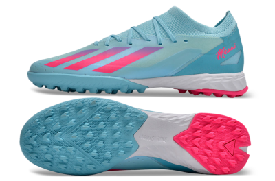 Adidas X Crazyfast.3 TF Artificial Turf Soccer Shoes - Flash Aqua/Lucid Pink/Lucid Cyan