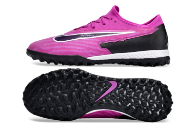 Nike React Phantom GX Pro TF Artificial Turf Soccer Shoes - Pink/Purple/Black