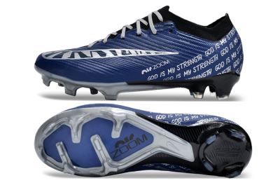 Nike Air Zoom Mercurial Vapor 15 Elite FG Firm Ground Soccer Cleats - Blue/Black/Silver