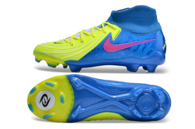 Nike Phantom Luna Elite NU FG Firm Ground Soccer Cleats - Yellow/Blue/Pink