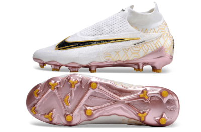 Nike Phantom GX Elite DF Link United Golden Pack FG Firm Ground Soccer Cleats - White/Metallic Gold/Black