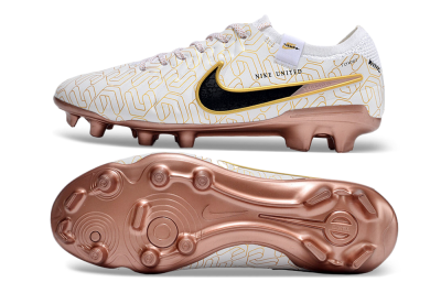 Nike Tiempo Legend 10 Elite FG Firm Ground Soccer Cleats - White/Gold/Black