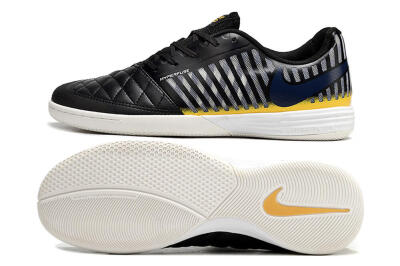 Nike Lunar Gato 2 IC Indoor & Futsal Soccer Shoes - Black/Blue/Yellow