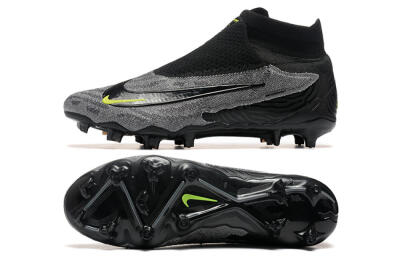 Nike Phantom GX Elite FG Firm Ground Soccer Cleats - Black/Grey/Yellow