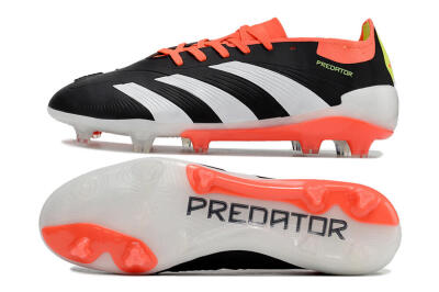 Adidas Predator Elite FG Firm Ground Soccer Cleats - Black/White/Pink
