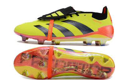 Adidas Predator Elite Foldover Tongue FG Firm Ground Soccer Cleats - Yellow/Black/Red