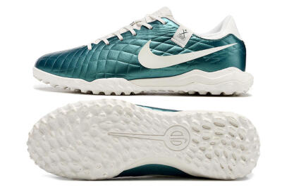 Nike Tiempo Legend 10 Elite TF Artificial Turf Soccer Shoes - Jade/White