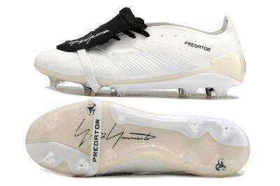 Adidas Predator Elite Foldover Tongue FG Firm Ground Soccer Cleats - Beige/Black/White