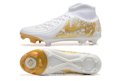 Nike Phantom Luna Elite NU FG Firm Ground Soccer Cleats - White/Gold