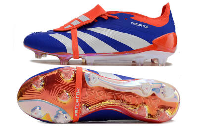 Adidas Predator Elite Foldover Tongue FG Firm Ground Soccer Cleats - Blue/White/Red