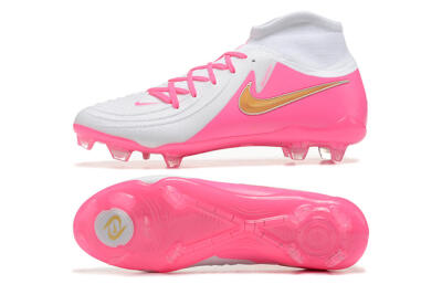 Nike Phantom Luna Elite NU FG Firm Ground Soccer Cleats - White/Pink/Gold
