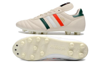 Adidas Copa Mundial FG Firm Ground Soccer Cleats - Beige/Green/White/Red